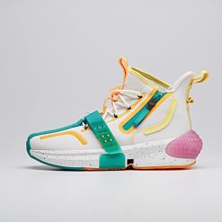 China&Sport 2020 Dragon Ball Super "Gotenks" Lovers Anta Basketball Culture Sneakers - White/Green/Yellow