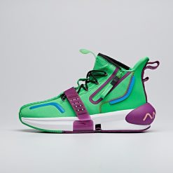 China&Sport 2020 Dragon Ball Super "Piccolo" Lovers Anta Basketball Culture Sneakers - Green/Purple