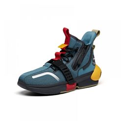 China&Sport 2020 Dragon Ball Super "Trunks" Lovers Anta Basketball Culture Sneakers - Deep Blue/Yellow/Red/Black -shooos shop 112011619 7 2 1