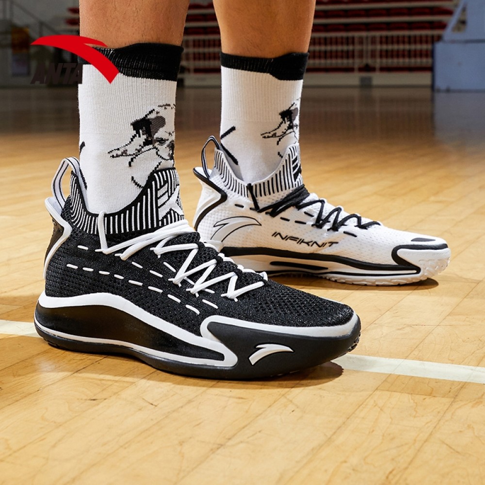 2020 Anta KT5 Klay Thompson Low Basketball Sneakers - Black/White China&Sport 2020 Anta KT5 Klay Thompson Low Basketball Sneakers - Black/White -shooos shop 112021102 8 1