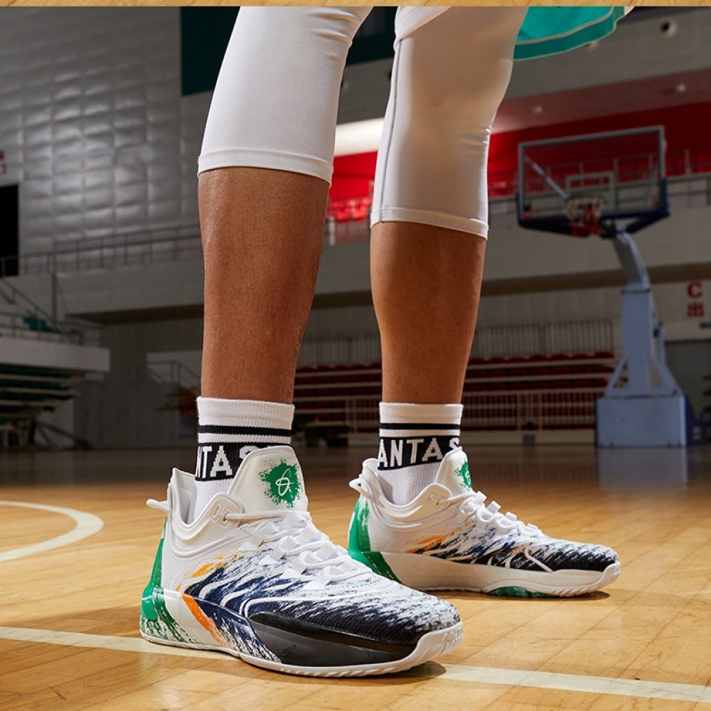 Anta x Gordon Hayward GH1 Birthday Low Basketball Sneakers - White/Black/Blue China&Sport Anta X Gordon Hayward GH1 Birthday Low Basketball Sneakers - White/Black/Blue -shooos shop 112021103 2 2