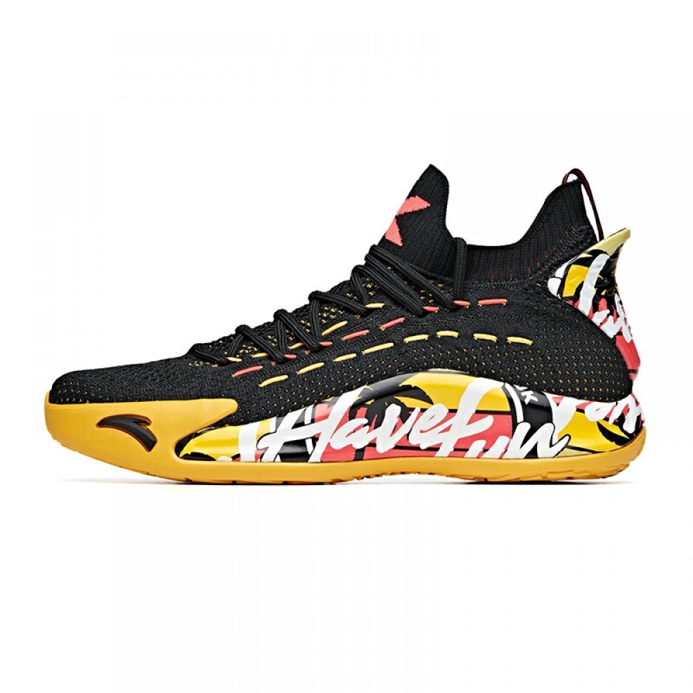 Anta KT5 Klay Thompson "Have Fun In LA" Low Basketball Sneakers - Black/Yellow China&Sport Anta KT5 Klay Thompson "Have Fun In LA" Low Basketball Sneakers - Black/Yellow -shooos shop 112031102 2 1