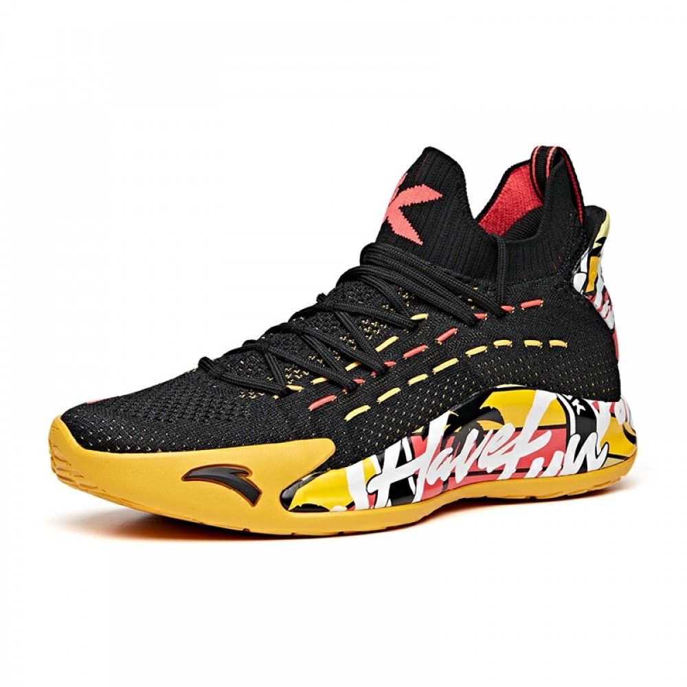 Anta KT5 Klay Thompson "Have Fun In LA" Low Basketball Sneakers - Black/Yellow China&Sport Anta KT5 Klay Thompson "Have Fun In LA" Low Basketball Sneakers - Black/Yellow -shooos shop 112031102 2 2