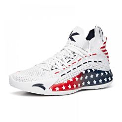 China&Sport Anta KT5 Klay Thompson "Stars And Stripes" Low Basketball Sneakers - White/Red -shooos shop 112031102 3 2