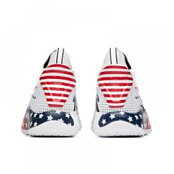 China&Sport Anta KT5 Klay Thompson "Stars And Stripes" Low Basketball Sneakers - White/Red -shooos shop 112031102 3 4