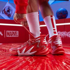 China&Sport Anta "Crazy Tide" 2 X Marvel "Carnage" Shock The Game Basketball Sneakers