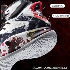 China&Sport Anta KT5 Klay Thompson × Marvel Dead Pool Basketball Sneakers -shooos shop 112041101s 1 3
