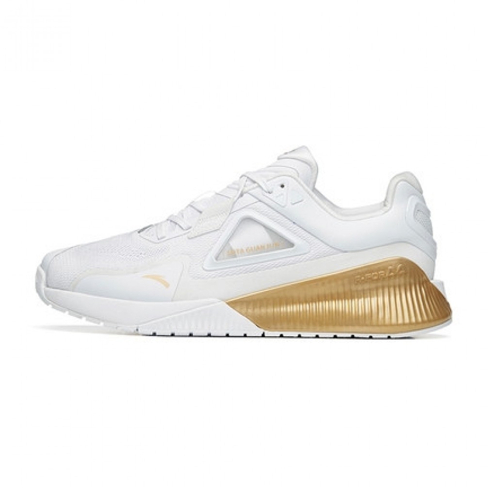Anta 2022 China National Team Men's Weightlifting Training Shoes - White/Gold China&Sport Anta 2022 China National Team Men's Weightlifting Training Shoes - White/Gold -shooos shop 112227701a