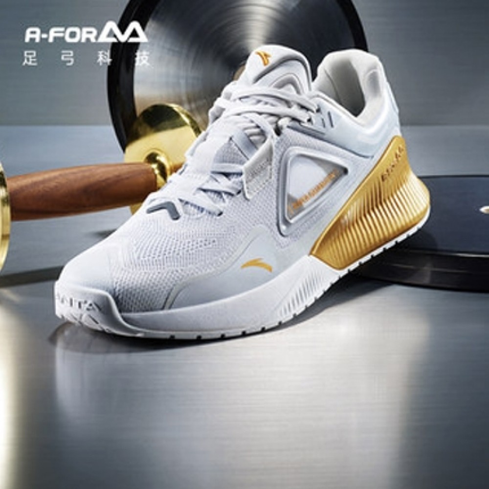 Anta 2022 China National Team Men's Weightlifting Training Shoes - White/Gold China&Sport Anta 2022 China National Team Men's Weightlifting Training Shoes - White/Gold -shooos shop 112227701a 2