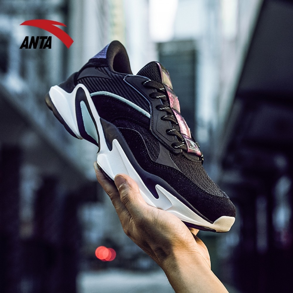 Anta 2018 Fall Men's Fashion Casual Retro Shoes | Anta Sports-life Daddy Sneakers China&Sport Anta 2018 Fall Men's Fashion Casual Retro Shoes | Anta Sports-life Daddy Sneakers -shooos shop 11838808r black white green 3