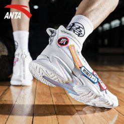 China&Sport Anta 2020 UNCEL FUN 1.0 SHOCK THE GAME Men's Basketball Culture Shoes - White -shooos shop 11841105r 8 3 1