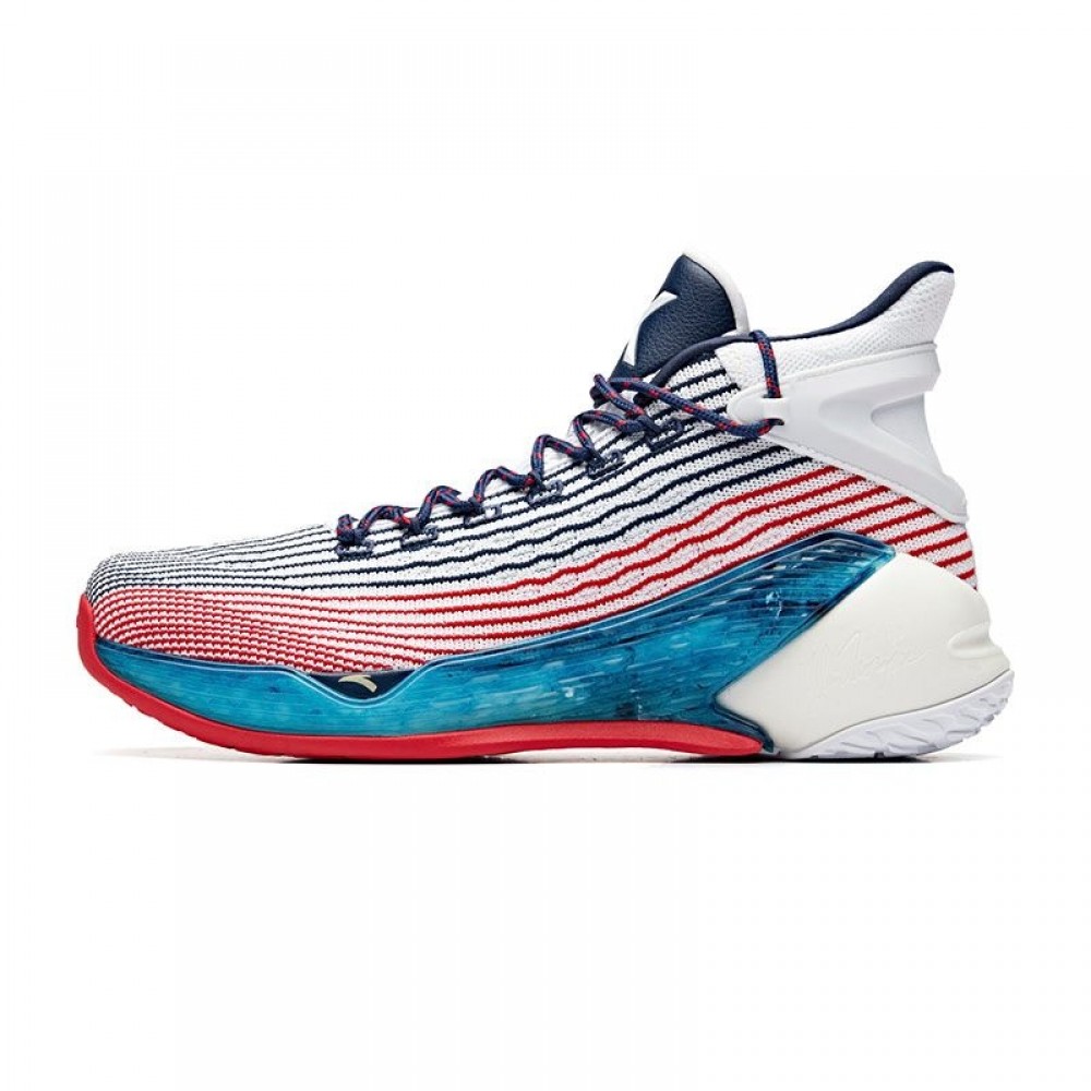 Anta 2019 Summer New Klay Thompson KT4 Final Basketball Sneakers - White/Blue/Red China&Sport Anta 2019 Summer New Klay Thompson KT4 Final Basketball Sneakers - White/Blue/Red -shooos shop 11931101 2 1