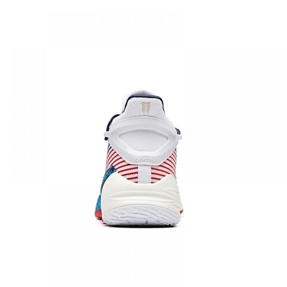 Anta 2019 Summer New Klay Thompson KT4 Final Basketball Sneakers - White/Blue/Red China&Sport Anta 2019 Summer New Klay Thompson KT4 Final Basketball Sneakers - White/Blue/Red -shooos shop 11931101 2 4