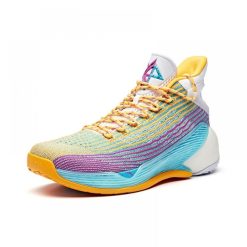 China&Sport Anta 2019 Summer New Klay Thompson KT4 Final Basketball Sneakers - Purple/Yellow/Blue -shooos shop 11931101 4 2