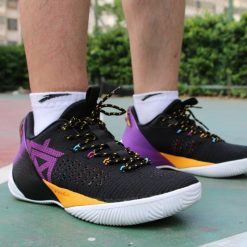 China&Sport 2019 Summer Anta Klay Thompson Shock The Game 3.0 Low Basketball Shoes - Black/Yellow/Purple -shooos shop 11931608 2 11