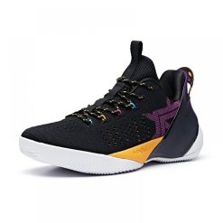China&Sport 2019 Summer Anta Klay Thompson Shock The Game 3.0 Low Basketball Shoes - Black/Yellow/Purple -shooos shop 11931608 2 5