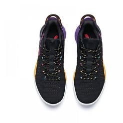 China&Sport 2019 Summer Anta Klay Thompson Shock The Game 3.0 Low Basketball Shoes - Black/Yellow/Purple -shooos shop 11931608 2 6