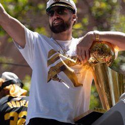 China&Sport Anta KT Klay Thompson 2022 NBA Championship Parade Limited T-shirts - White -shooos shop 152231168r 1 2