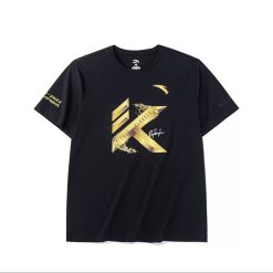 China&Sport Anta KT Klay Thompson 2022 NBA Championship Parade Limited T-shirts - Black