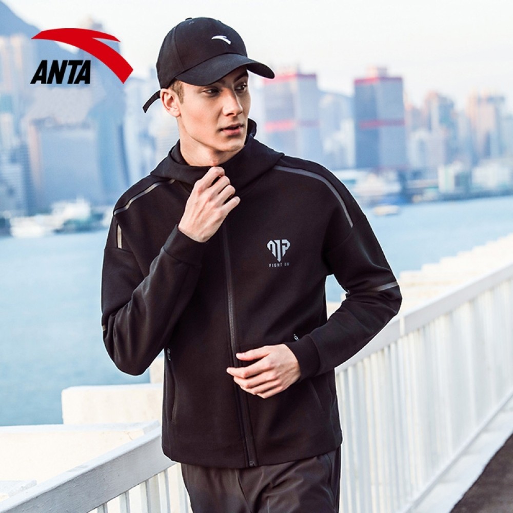 China&Sport Anta X Manny Pacquiao 2018 Fall New Men's Boxing Training Hoodie | Manny Pacquiao Jacket In Black 1 China&Sport Anta X Manny Pacquiao 2018 Fall New Men's Boxing Training Hoodie | Manny Pacquiao Jacket In Black