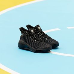 China&Sport 2019 Anta Klay Thompson KT4 Final Kids Basketball Shoes - Black -shooos shop 31931105 3 4 1