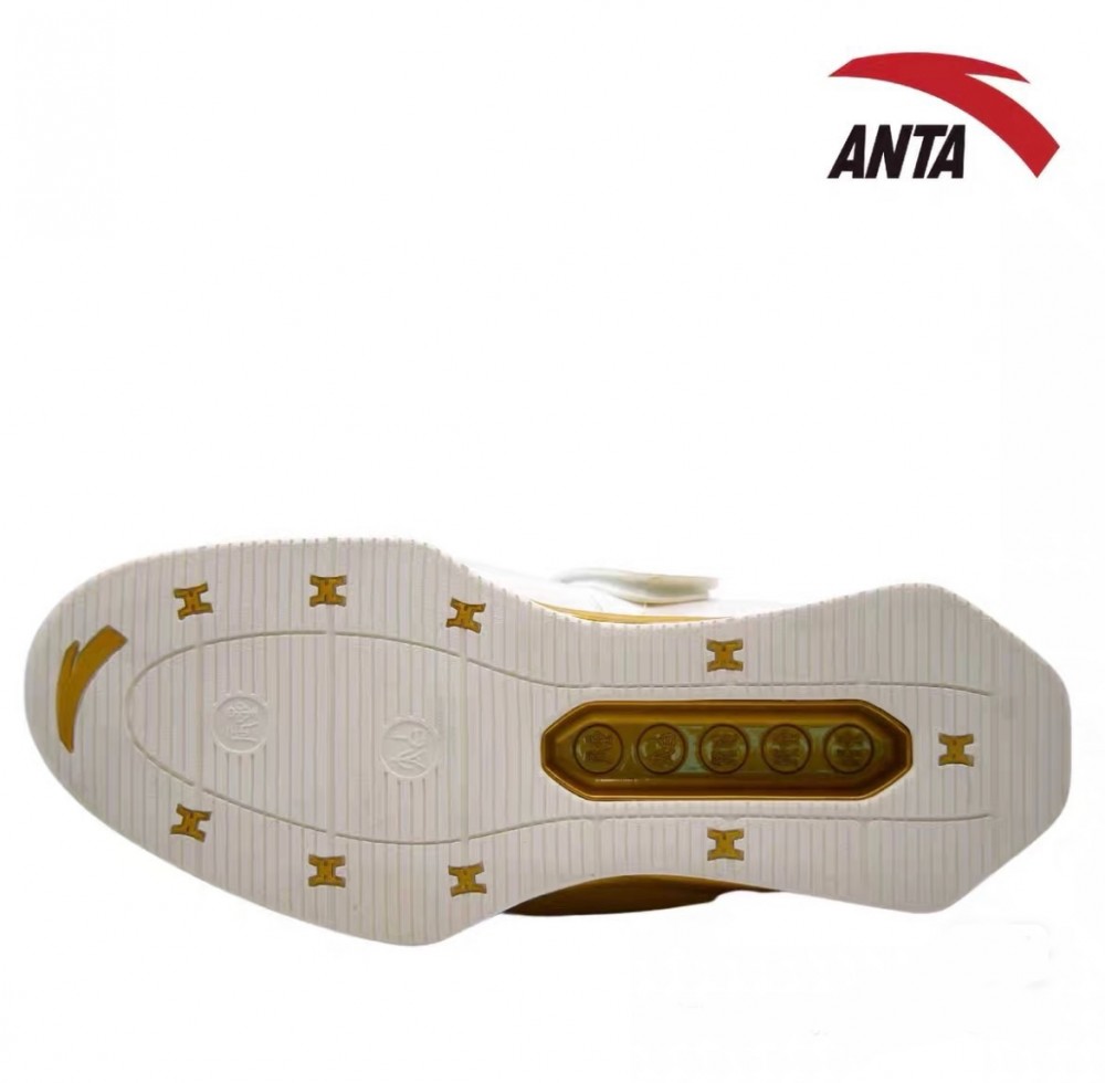 Anta 2022 New Style China National Team Men's Weightlifting Match Shoes - White/Gold China&Sport Anta 2022 New Style China National Team Men's Weightlifting Match Shoes - White/Gold -shooos shop 51911220 101