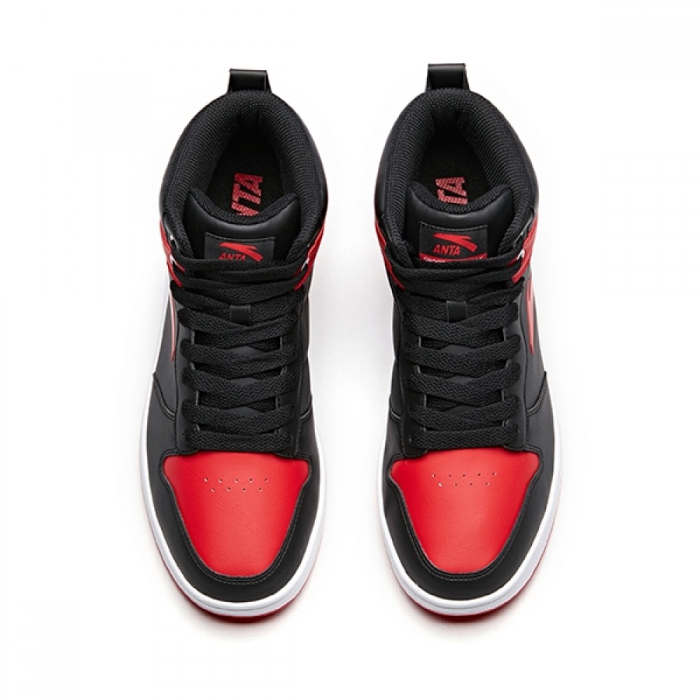 Anta 2018 Fall Men's High tops Skateboard Shoes - Red/Black | Anta Fashion Casual Sneakers China&Sport Anta 2018 Fall Men's High Tops Skateboard Shoes - Red/Black | Anta Fashion Casual Sneakers -shooos shop 91648060 15 4