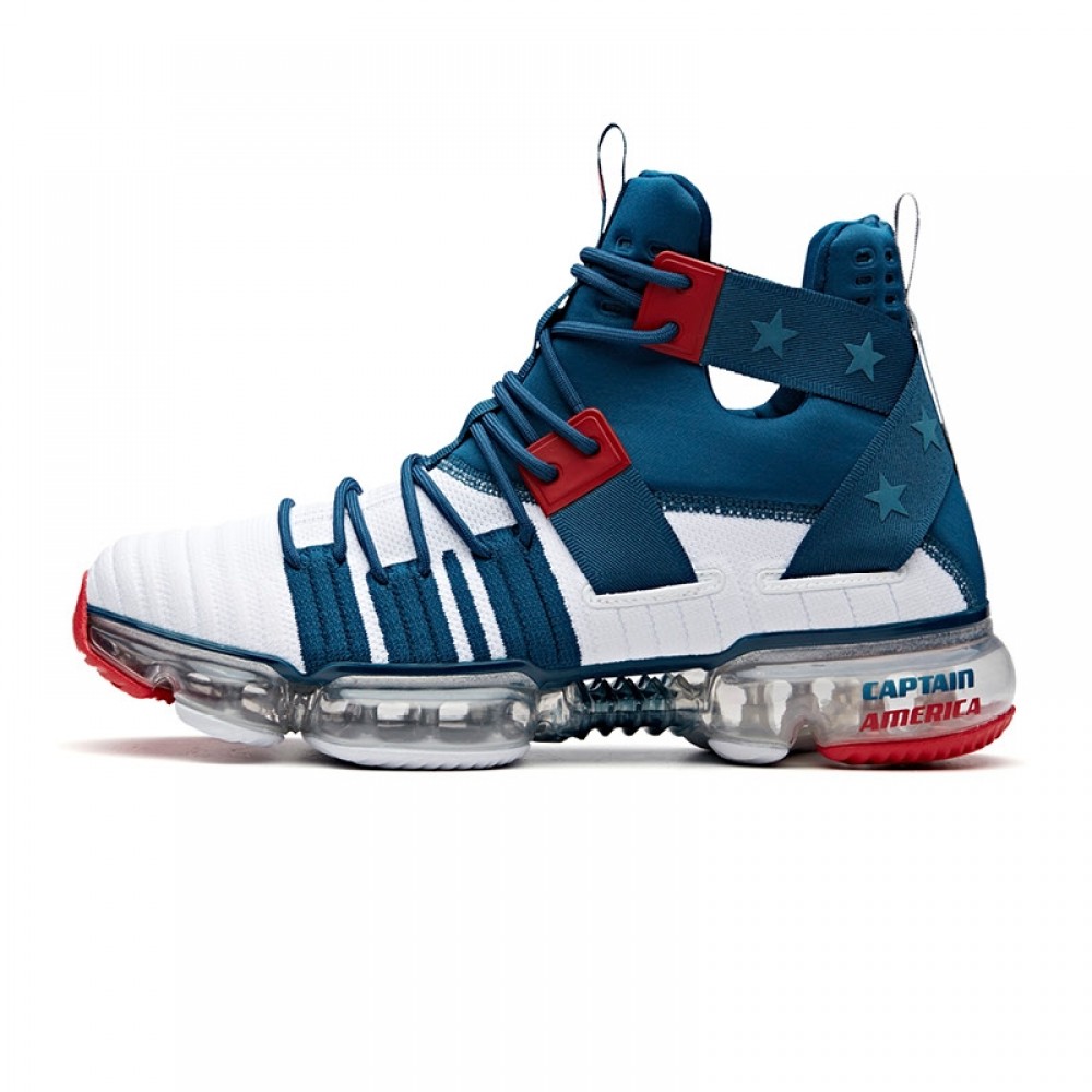 Anta X Seeed Series Marvel Memorial Edition - "CAPTAIN AMERICA" Basketball Fashion Sneaker China&Sport Anta X Seeed Series Marvel Memorial Edition - "CAPTAIN AMERICA" Basketball Fashion Sneaker -shooos shop 91831139m 7 white blue red