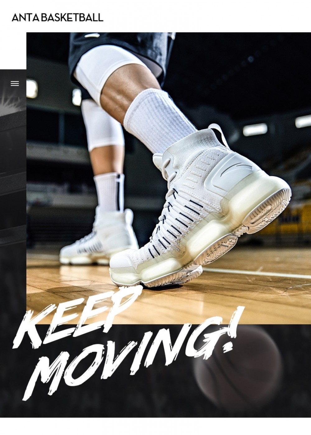 Anta x NASA SEEED Men's Professional Basketball Sneakers China&Sport Anta X NASA SEEED Men's Professional Basketball Sneakers -shooos shop 91831190 white 3