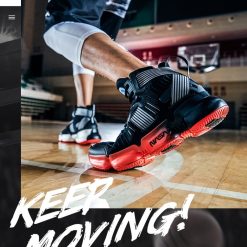 China&Sport Anta X NASA Seeed Series Men's Professional High Top Basketball Shoes - Black/Red -shooos shop 91831198 black 2