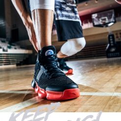 China&Sport Anta X NASA Seeed Series Men's Professional High Top Basketball Shoes - Black/Red -shooos shop 91831198 black 4