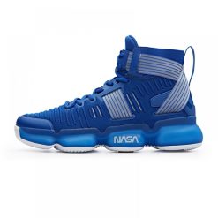 China&Sport Anta X NASA Seeed Series Men's Professional High Top Basketball Sneakers - Blue