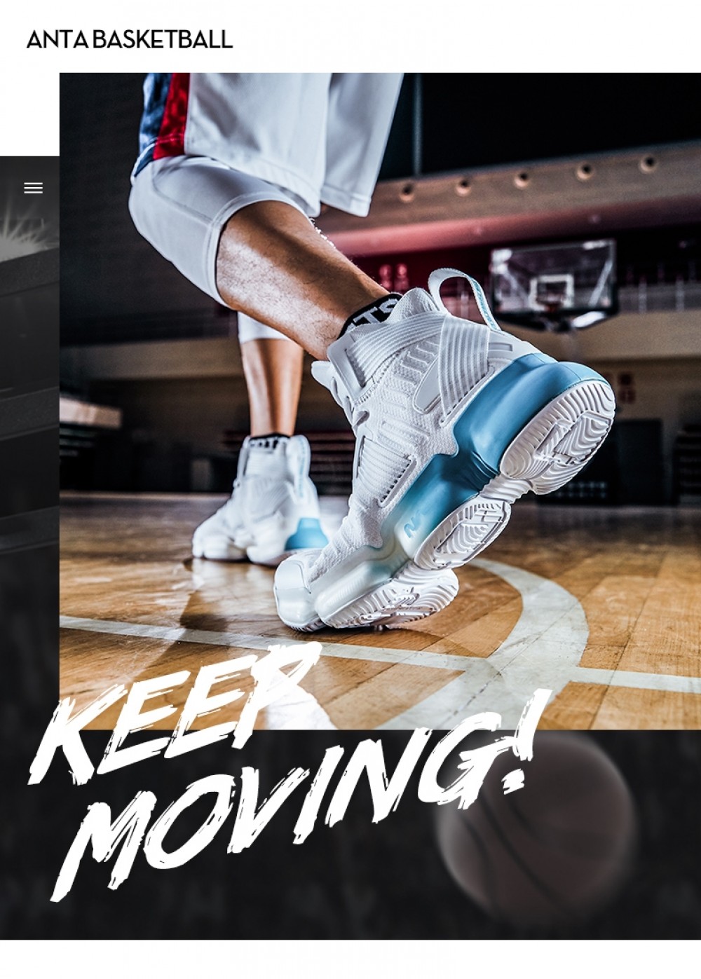 China&Sport Anta X NASA Seeed Series Men's Professional High Top Basketball Shoes - White/Blue 5 China&Sport Anta X NASA Seeed Series Men's Professional High Top Basketball Shoes - White/Blue - Image 5