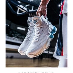 China&Sport Anta X NASA Seeed Series Men's Professional High Top Basketball Shoes - White/Blue 9 China&Sport Anta X NASA Seeed Series Men's Professional High Top Basketball Shoes - White/Blue -shooos shop 91831198 white 4
