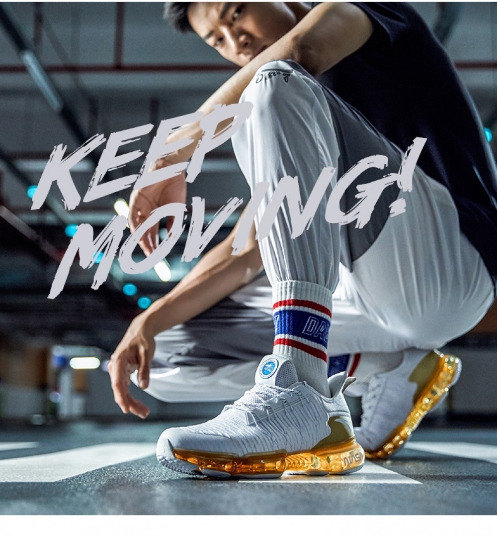 2018 Anta x NASA SEEED Series "Zero Bound" Men's Sports Fashion Sneakers - White/Gold China&Sport 2018 Anta X NASA SEEED Series "Zero Bound" Men's Sports Fashion Sneakers - White/Gold -shooos shop 91835500 white gold 2