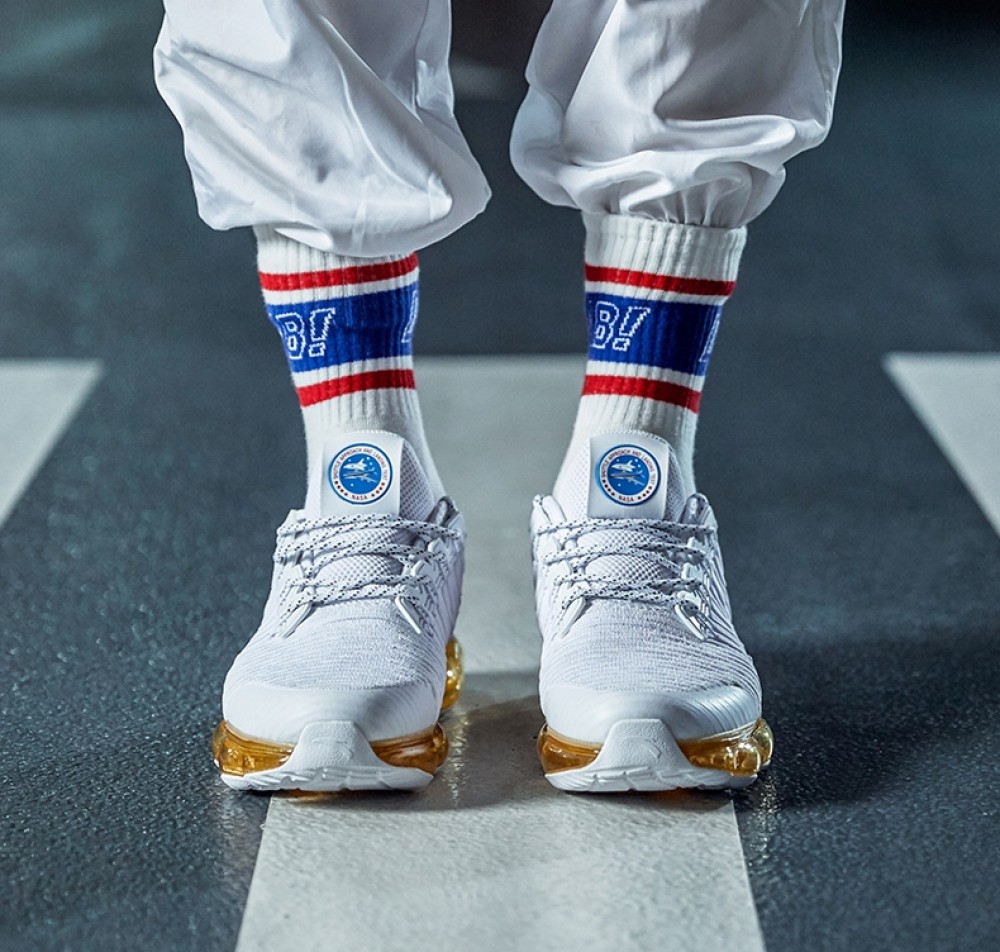 2018 Anta x NASA SEEED Series "Zero Bound" Men's Sports Fashion Sneakers - White/Gold China&Sport 2018 Anta X NASA SEEED Series "Zero Bound" Men's Sports Fashion Sneakers - White/Gold -shooos shop 91835500 white gold 4