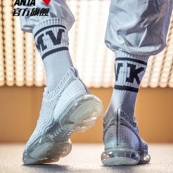 China&Sport Anta X NASA SEEED "Zero Bound" Men's Cushion Running Sneakers- White/Grey 91835507-2 -shooos shop 91835507 2 white grey 2