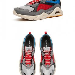 China&Sport Anta 2018 Men's Lifestyle Daddy Sneakers - Grey/Red/White| Anta Fashion Shoes -shooos shop 91838866 3 red grey blue 2