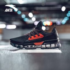 China&Sport Anta X NASA INSIGHT Air Cushion Running Shoes - Black/Red | Anta SEEED Running Sneakers