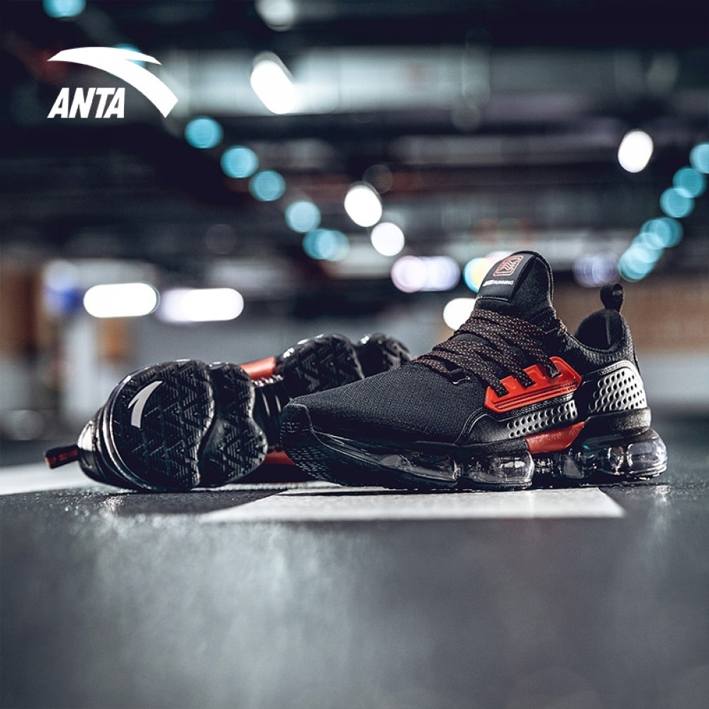 China&Sport Anta X NASA INSIGHT Air Cushion Running Shoes - Black/Red | Anta SEEED Running Sneakers 2 China&Sport Anta X NASA INSIGHT Air Cushion Running Shoes - Black/Red | Anta SEEED Running Sneakers - Image 2
