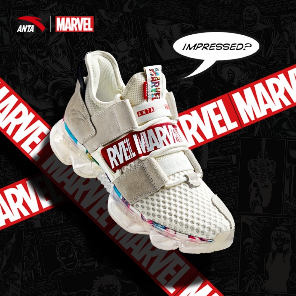 China&Sport 2019 New Anta X Marvel Avenger SEEED Men's Running Sneakers - White/Red/White 1 China&Sport 2019 New Anta X Marvel Avenger SEEED Men's Running Sneakers - White/Red/White