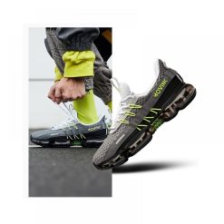 China&Sport Anta SEEED 2019 Spring New Air Cushion Men's Running Shoes Anta Fashion Sneakers - Grey/White/Black