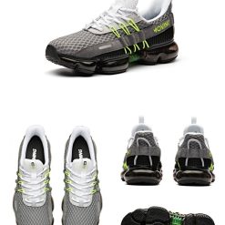 China&Sport Anta SEEED 2019 Spring New Air Cushion Men's Running Shoes Anta Fashion Sneakers - Grey/White/Black -shooos shop 91915501 3 2