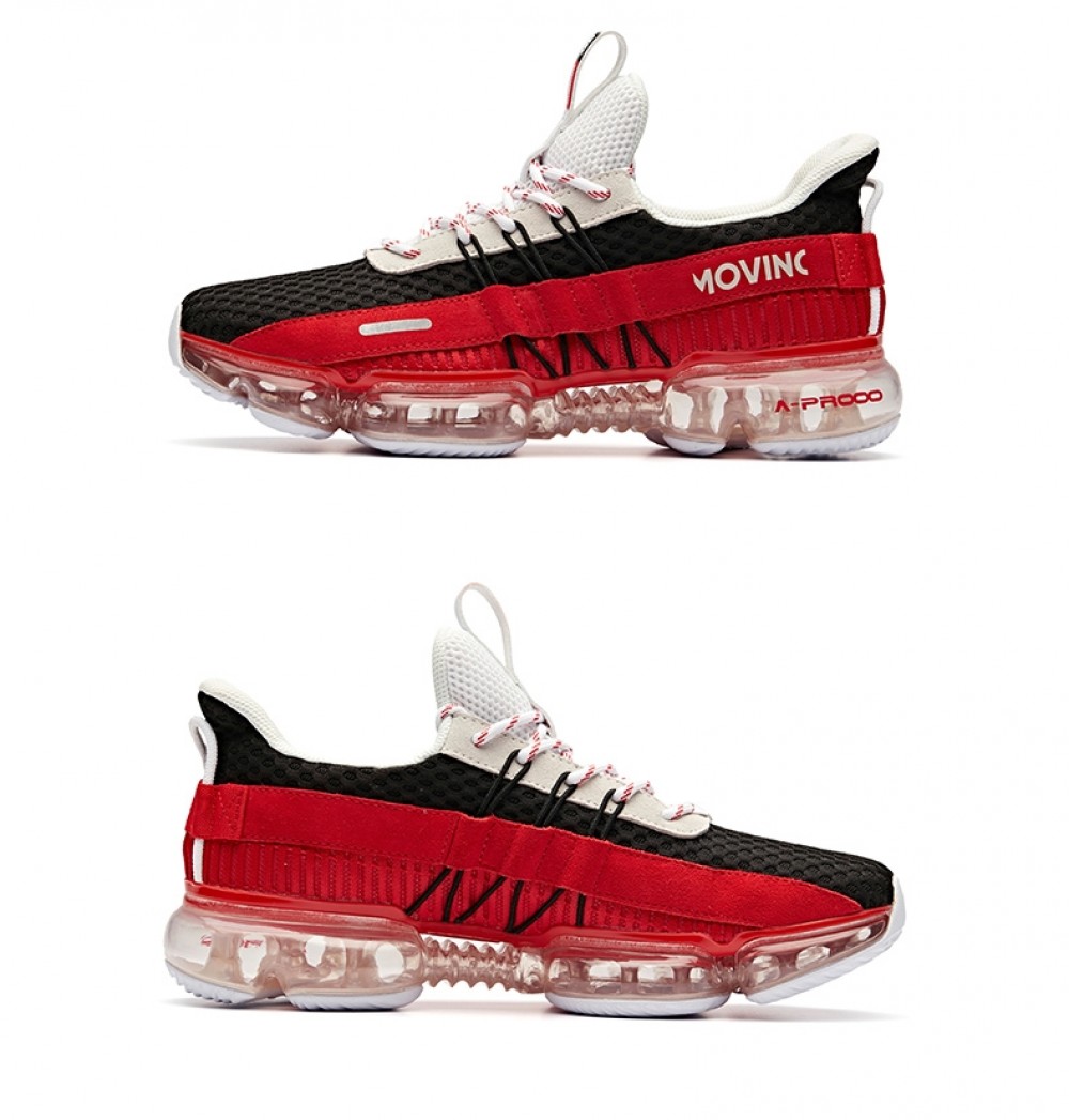 Anta X SEEED 2019 Spring New Men's Air Cushion Running Shoes NASA Casual Sneakers - Black/Red/White China&Sport Anta X SEEED 2019 Spring New Men's Air Cushion Running Shoes NASA Casual Sneakers - Black/Red/White -shooos shop 91915591 1 1