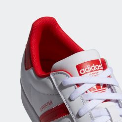 Sneakers Adidas Superstar (White/Red/White) - 5 -shooos shop AdidasSuperstar White Red White GZ37416 800x