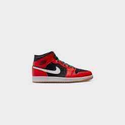 Sneakers Air Jordan 1 Mid SE (Black/Fire Red-White-Malachite) - 7 -shooos shop AirJordan1MidSE Black FireRed White Malachite DQ8417 0064 800x