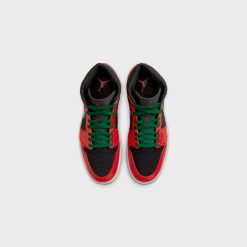 Sneakers Air Jordan 1 Mid SE (Black/Fire Red-White-Malachite) - 7 -shooos shop AirJordan1MidSE Black FireRed White Malachite DQ8417 0067 800x