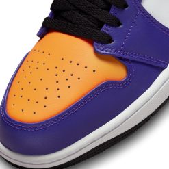 Sneakers Air Jordan 1 Mid (Dark Concord/Taxi-White-Black) - 7 -shooos shop AirJordan1Mid DarkConcord Taxi White Black DQ8426 51710 800x