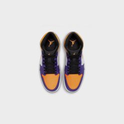Sneakers Air Jordan 1 Mid (Dark Concord/Taxi-White-Black) - 7 -shooos shop AirJordan1Mid DarkConcord Taxi White Black DQ8426 5177 800x