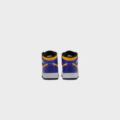 Sneakers Air Jordan 1 Mid (GS) (Dark Concord/Taxi-White-Black) - 4Y -shooos shop AirJordan1Mid GS DarkConcord Taxi White Black DQ8423 5176 800x